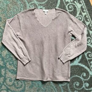 Ella moss sweater top small purple gray